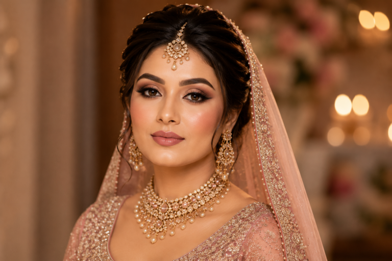 HD Bridal Makeup Look for Square Face