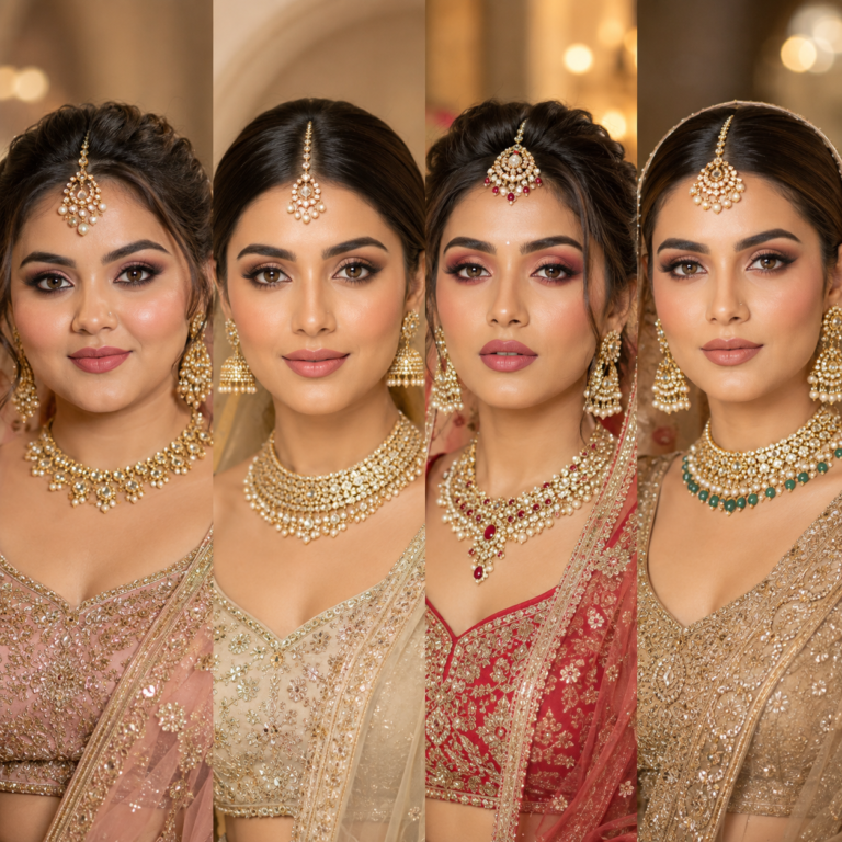 HD Bridal Makeup Look for Different Face Shapes