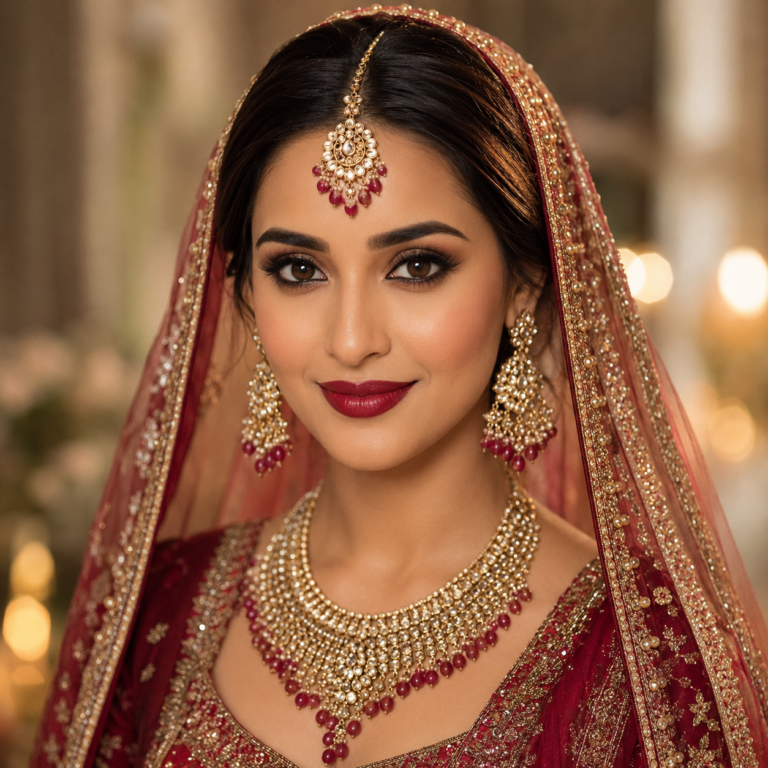 HD Bridal Makeup Look for Oval Face