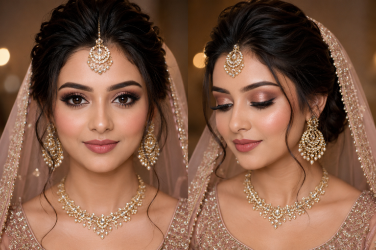 HD Bridal Makeup Look Flatters a Heart-Shaped Face