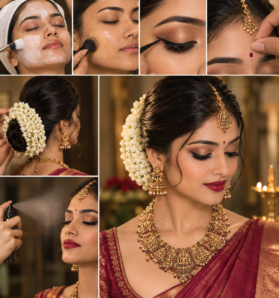 South Indian Bridal Makeup in Delhi